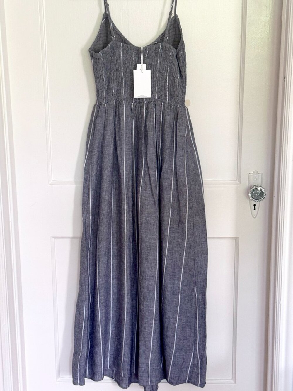 NWT - Z Supply Romy Striped Linen Maxi Dress - Size S - Eclipse - Picture 7 of 10